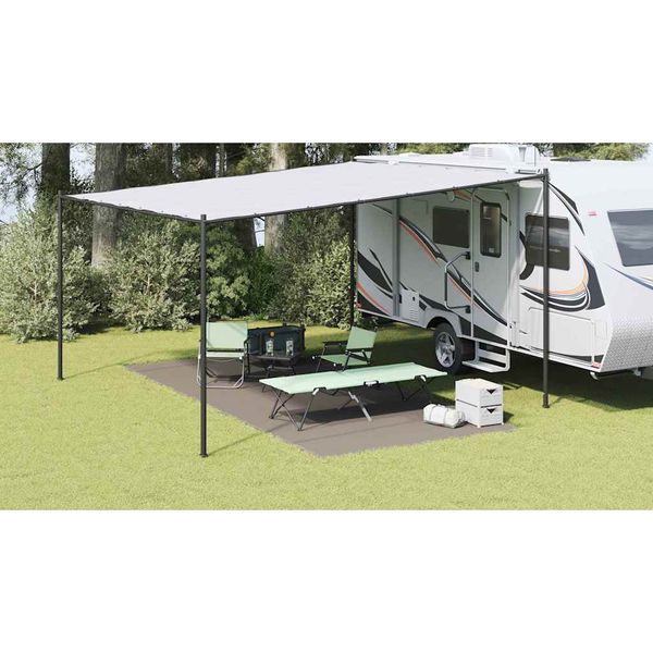vidaXL Koberec do stanu Svetlosivá 550 x 250 cm Polyetylén