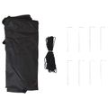 vidaXL Prístrešok na párty 195 x 195 x 245 cm Vínovo červená