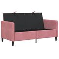vidaXL Sofa s úložným priestorom Ružová 152 x 78 x 87 cm Polyester