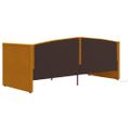 vidaXL Pohovka s matracom a USB hnedá zamatová 90x200 cm