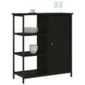 vidaXL Komoda čierna 70x30x80 cm kompozitné drevo