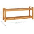 vidaXL Lavička 120 cm teakový masív
