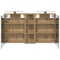 vidaXL Set kabinetov do kúpeľne 3 ks 106 x 16 x 62,5 cm