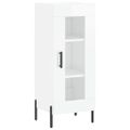 vidaXL Komoda lesklá biela 34,5x34x90 cm spracované drevo