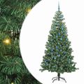 vidaXL Vianočný stromček Zelená 240 cm PVC