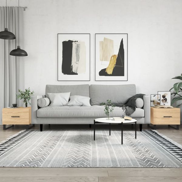 vidaXL Konferenčné stolíky 2 ks dub sonoma 50x50x40cm kompozitné drevo