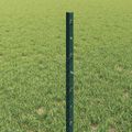 vidaXL Hexagonálny plot s stĺpom 25 x 0,5 m PVC potiahnutá oceľ Zelená