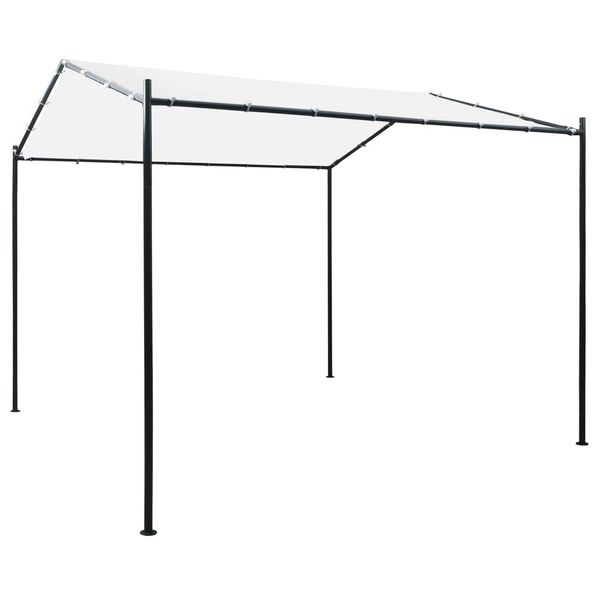 vidaXL Altánok 3x3x2,6 m, biely 180 g/m²