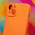 Silikónové puzdro pre Xiaomi Redmi 13c 5G oranžové