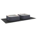 vidaXL Podložka pod bazén 500 x 250 x 0,1 cm Obdĺžnikový Čierna