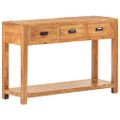 vidaXL Konzolový stolík 110x40x76 cm, akáciový masív s medovým náterom