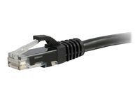 Patch kábel - RJ-45 (M) do RJ-45 (M) - 30 cm - UTP - CAT 5e - lisovaný, prevedenie bez hrbolčekov, licna - čierna