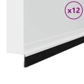 vidaXL Samolepiace tesnenia dverí s kefou 12 ks Biela 100 cm
