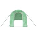 vidaXL Fóliovník s oceľovým rámom zelený 12 m² 6x2x2 m
