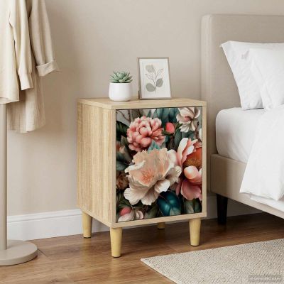 vidaXL Nočný stolík BORNE Dub sonoma 36 x 33 x 50 cm Kompozitné drevo