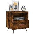 vidaXL Nočné stolíky 2 ks dymový dub 40x35x47,5 cm kompozitné drevo