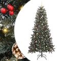 vidaXL Umelý vianočný stromček Zelená 240 cm PVC, plast a oceľ