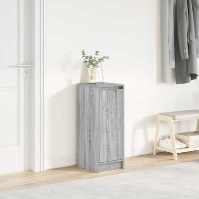 vidaXL Botník sivý dub sonoma 29,5x34x76 cm kompozitné drevo