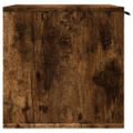 vidaXL Uzavretý box na stelivo, tmavý dub 80x50x45cm, kompozitné drevo