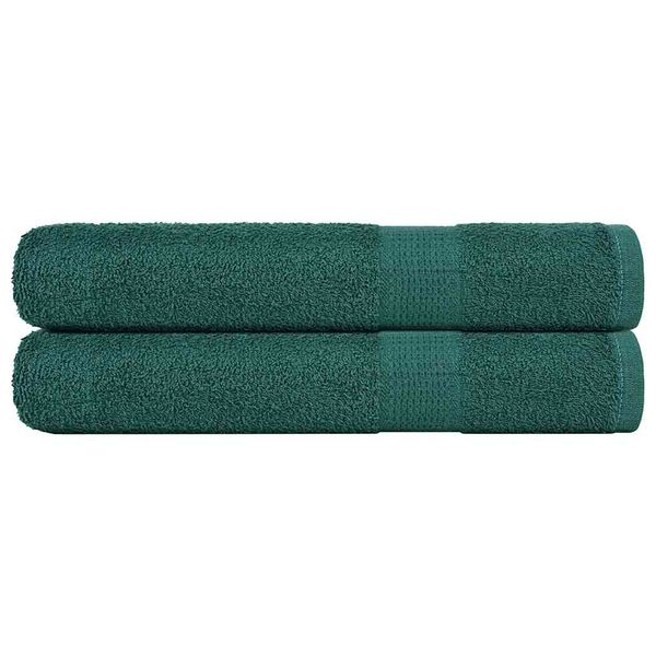 vidaXL Saunové osušky FROGN 2 ks zelené 80x200 cm 360 g/m²