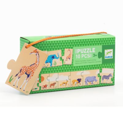 Postupové puzzle Africké zvieratá