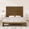 vidaXL Nástenné čelo postele medovohnedé 147x3x90 cm masívna borovica