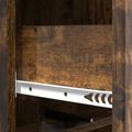 vidaXL Zásuvkový kabinet 33 x 34,5 x 92 cm Kompozitné drevo Dymový dub