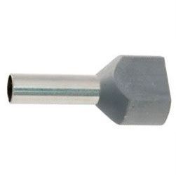 Dutinka pro dva kabely 4mm2 šedá (TE4-12)