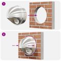 vidaXL Kryty vzduchových ventilátorov 8 ks Strieborná 200 mm