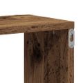 vidaXL Nástenná polička Staré drevo 104x20x58,5 cm Konštrukcia dreva