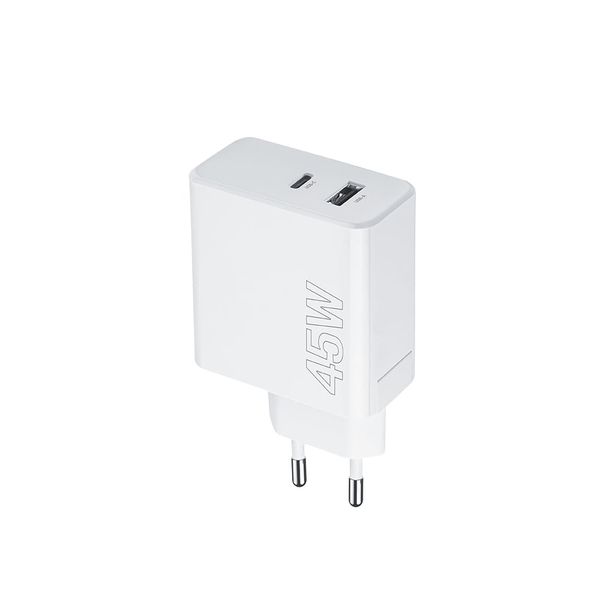 Maxlife MXTC-07-45AC PD QC nabíjačka 1x USB-C 1x USB 45W biela (OEM0101204)