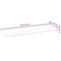 vidaXL Plávajúce police 2 ks 80x20x4 cm olejom sfarbené masívne drevo akácia