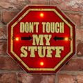 RETRO Metal Sign LED Don't Touch Forever Light