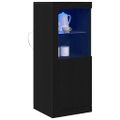 vidaXL LED komoda Čierna 41 x 37 x 100 cm Kompozitné drevo
