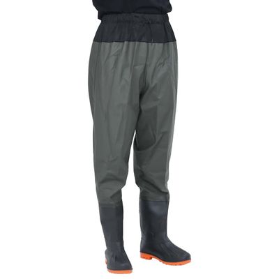 VidaXL Waist Waders s čižmami tmavozelená veľkosť 41