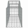 vidaXL Oblúkový gabionový kôš 12 ks 200x50x60/80 cm pozinkované železo
