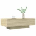 vidaXL Konferenčný stolík, dub sonoma 100x49,5x31 cm kompozitné drevo
