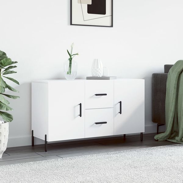 vidaXL Komoda, biela 100x36x60 cm, kompozitné drevo