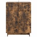 vidaXL Servírovacia skriňa Dymový dub 66 x 34,5 x 90 cm