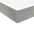 vidaXL Matrac s taštičkovými pružinami stredná tvrdosť, svetlosivý 140x220x20cm, zamat