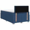 vidaXL Posteľ boxspring s matracom Modrá 120 x 190 cm Látka