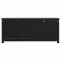 vidaXL Úložný box čierny 110x50x45,5 cm masívna borovica