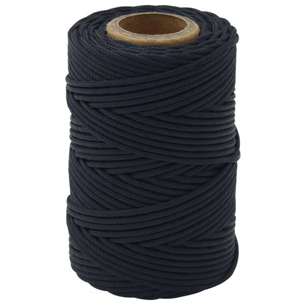 vidaXL Lano na čln Královská modrá 50 m Polyester