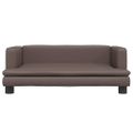 vidaXL Pelech pre psa hnedý 80x45x30 cm umelá koža