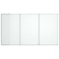 vidaXL Magnetická biela tabuľa skladacia 150x100x1,7 cm hliník