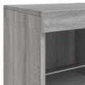 vidaXL Komoda s LED svetlami sivá sonoma 163x37x67 cm