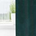 vidaXL Zatemňovacie závesy 2 ks Tmavozelená 140 x 140 cm Zamat