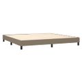 vidaXL Boxspring posteľ s matracom sivohnedý 200x200 cm látka