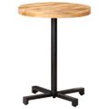 vidaXL Bistro stolík okrúhly Ø60x75 cm surové mangovníkové drevo