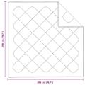 vidaXL Letná prikrývka 200 x 200 x 3 cm Leto Polyester Biela Priedušná